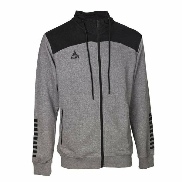 Bluza Select Oxford Zip Hoodie. Czarne bluzy Select, xl, bez wzorów, z bawełny, bez ramiączek, z kapturem. Za 323.50 zł.