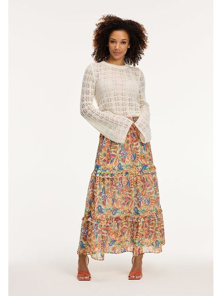 SHIWI Sweter "Holly" w kolorze białym rozmiar: S. Białe swetry SHIWI, s, bez wzorów, bez ramiączek. Za 105.63 zł.