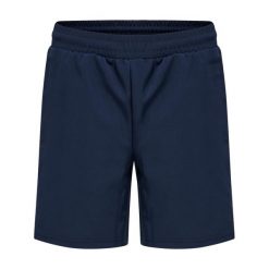Szorty tkane dla dzieci Hummel Move Grid. Niebieskie szorty Hummel, bez wzorów, sportowe. Za 203.50 zł.