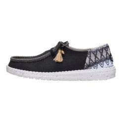 HeyDude Damskie Mokasyny Wendy Funk Beach Woven. Białe mokasyny Hey dude, bez wzorów, z materiału. Za 259.00 zł.