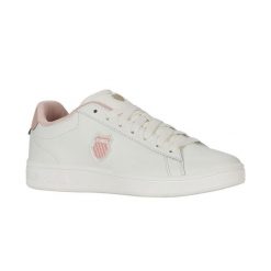 Buty sportowe K-Swiss COURT SHIELD II (94412-165-M). Białe buty sportowe lifestyle K-SWISS, bez wzorów, bez zapięcia, trekkingowe. Za 199.00 zł.