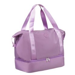 Torba podróżna z elastyczną komorą zamykaną suwakiem - Peterson. Torby podróżne Peterson, bez wzorów. Za 79.99 zł.