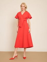 BGN Spódnica w kolorze czerwonym rozmiar: 34. Czerwone spódnice BGN, na imprezę, bez wzorów, midi. Za 86.99 zł.