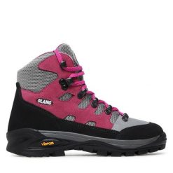 Trekkingi Olang. Czerwone buty sportowe lifestyle Olang, bez wzorów, sportowe, bez zapięcia. Za 369.99 zł.