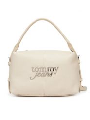 Tommy Jeans Torebka Tjw Bold Camera Bag AW0AW18470 Écru. Torebki klasyczne Tommy Jeans, bez wzorów, z jeansu, bez dodatków. Za 449.99 zł.