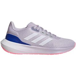 Buty damskie adidas Runfalcon 3. Białe buty do biegania adidas, bez wzorów, z gumy, bez zapięcia, do biegania. Za 226.99 zł.