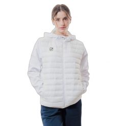 Damska kurtka z kapturem Givova Superior. Białe kurtki narciarskie Givova, na zimę, bez wzorów, z puchu, z kapturem, narciarskie. Za 303.99 zł.