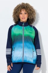 Damskie Kurtka funkcjonalna 2 w 1 power stretch odpinane rękawy. Niebieskie kurtki Ulla Popken, plus size, bez wzorów, z elastanu, bez kaptura. Za 389.99 zł.