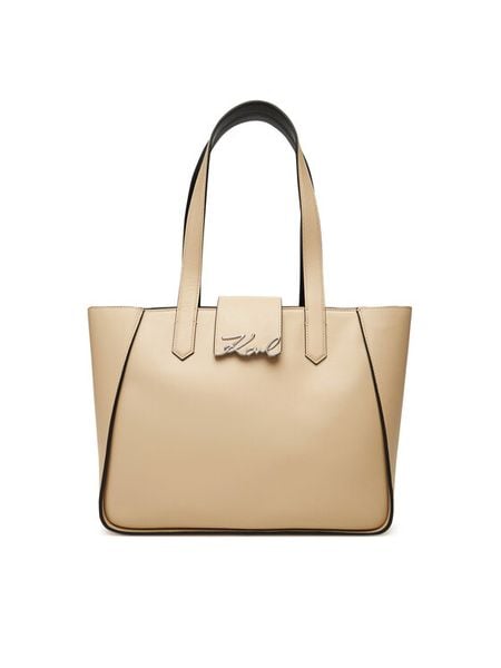 KARL LAGERFELD Torebka A3W30133 Beżowy. Brązowe torebki klasyczne KARL LAGERFELD, bez wzorów, ze skóry, bez dodatków. Za 1,259.00 zł.