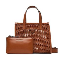 Torebka Guess. Brązowe torebki klasyczne Guess, z aplikacjami, klasyczne, bez dodatków. Za 359.99 zł.