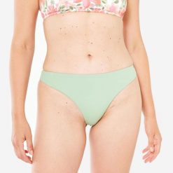 Dół kostiumu kąpielowego surfingowego damski Roxy Mini. Zielone bikini Roxy, bez wzorów, z elastanu, sportowe. Za 99.99 zł.