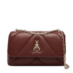 Torebka Patrizia Pepe. Brązowe kopertówki Patrizia Pepe, bez wzorów, wizytowe, bez dodatków. Za 1,309.00 zł.