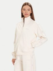 Guess Bluza V5BQ15 KCX22 Beżowy Regular Fit. Brązowe bluzy Guess, xxs, z aplikacjami, z syntetyku, bez ramiączek, bez kaptura. Za 479.99 zł.
