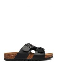 Lasocki Klapki CEO-GBSUM22-3023 Czarny. Czarne klapki Lasocki, bez wzorów, ze skóry, bez obcasa, bez zapięcia. Za 149.99 zł.