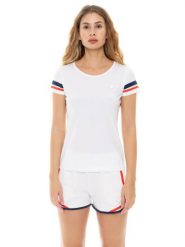 Koszulka sportowa damska z krótkim rękawem. Białe t-shirty sportowe LEONE 1947 APPAREL, s, bez wzorów, bez ramiączek, na fitness i siłownię. Za 176.82 zł.