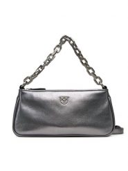 PINKO Torebka Half Moon Baguette Mini AI 25-26 PLTT 105069 A2O9 Srebrny. Szare listonoszki Pinko, bez wzorów, ze skóry, bez dodatków. Za 1,379.00 zł.