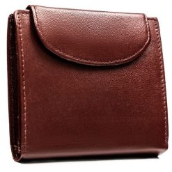Niewielki portfel damski ze skóry naturalnej w bordowym kolorze zamykany na zatrzask 4U Cavaldi N202-SCL-BL. Czerwone portfele 4U Cavaldi, bez wzorów, ze skóry. Za 69.99 zł.