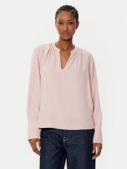 Tommy Hilfiger Bluzka WW0WW44049 Różowy Relaxed Fit. Czerwone bluzki Tommy Hilfiger, bez wzorów, z wiskozy, bez kołnierzyka, bez ramiączek. Za 219.99 zł.