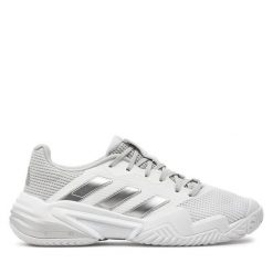Buty do tenisa adidas. Białe buty treningowe adidas, bez wzorów, bez zapięcia, tenisowe. Za 409.99 zł.