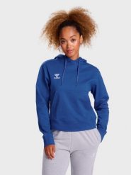 Bluza damska z kapturem Hummel Go 2.0. Czerwone bluzy Hummel, s, bez wzorów, z bawełny, z kapturem, na fitness i siłownię. Za 232.00 zł.