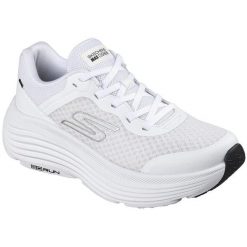Buty sportowe damskie Skechers Max Cushioning Endea. Białe buty treningowe Skechers, bez wzorów, bez zapięcia, na fitness i siłownię. Za 590.00 zł.