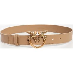 Pasek PINKO. Brązowe paski Pinko, bez wzorów, ze skóry. Za 399.00 zł.