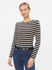 Tommy Hilfiger Bluzka WW0WW40592 Czarny Slim Fit. Czarne bluzki Tommy Hilfiger, l, bez wzorów, z wiskozy, bez kołnierzyka, bez ramiączek. Za 219.99 zł.