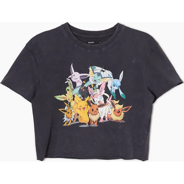 T-shirt Pokémon - Szary. Szare t-shirty Cropp, l, bez wzorów, z bawełny, bez kołnierzyka, bez ramiączek. Za 59.99 zł.