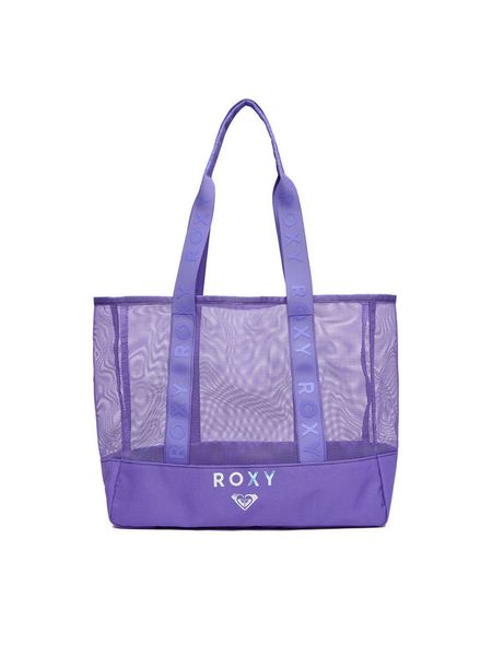 Roxy Torebka CWBEO-ROXY-M-007-09 Fioletowy. Fioletowe shopper bag Roxy, bez wzorów, z materiału, bez dodatków. Za 99.99 zł.