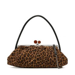 Torebka Weekend Max Mara. Brązowe kopertówki Weekend Max Mara, bez wzorów, wizytowe, bez dodatków. Za 2,099.00 zł.