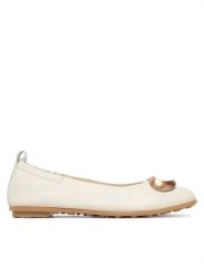 Hispanitas Baleriny HV263931 C004 Beżowy. Brązowe baleriny Hispanitas, bez wzorów, ze skóry, bez obcasa, bez zapięcia. Za 479.99 zł.