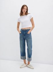 MAVI Dżinsy "Anya" - Comfort fit - w kolorze niebieskim rozmiar: W33. Niebieskie jeansy Mavi, bez wzorów, z podwyższonym stanem. Za 169.95 zł.