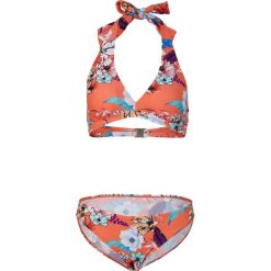 Bikini z ramiączkami wiązanymi na szyi (2 części). Niebieskie bikini bonprix, bez wzorów. Za 84.99 zł.