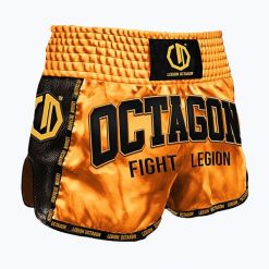 Spodenki treningowe Octagon Kickboxing/Muay Thai Legion Fight Legion Premium. Żółte szorty sportowe OCTAGON, bez wzorów, z materiału, na fitness i siłownię. Za 159.99 zł.
