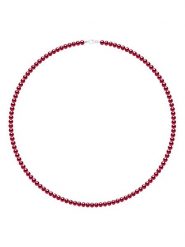 ATELIERS SAINT GERMAIN Naszyjnik perłowy w kolorze czerwonym - dł. 55 cm rozmiar: onesize. Czerwone naszyjniki ATELIERS SAINT GERMAIN, z materiału, z perłą, srebrne. Za 440.28 zł.