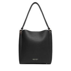 Torebka Nine West. Czarne torebki klasyczne Nine West, bez wzorów, klasyczne, bez dodatków. Za 229.99 zł.