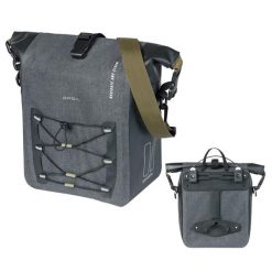 Torba na ramę Basil Navigator Storm. Czarne torby na laptopa BASIL, bez wzorów, z materiału, na ramię. Za 314.49 zł.
