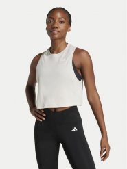 Adidas Koszulka techniczna Train Essentials Boxy Workout JC9557 Beżowy Regular Fit. Brązowe t-shirty sportowe adidas, l, bez wzorów, z syntetyku, bez ramiączek, na fitness i siłownię. Za 79.99 zł.