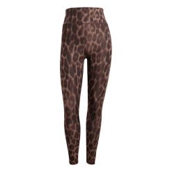 Damskie legginsy 7/8 adidas Optime Essentials Leopard. Brązowe legginsy adidas, bez wzorów, ze skóry. Za 250.00 zł.