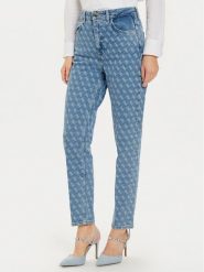 Guess Jeansy W4BA21 D5HQ2 Niebieski Regular Fit. Niebieskie jeansy Guess, z aplikacjami, z bawełny. Za 509.99 zł.