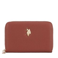 Portfel U.S. Polo Assn. Brązowe portfele U.S. Polo Assn., bez wzorów. Za 159.99 zł.