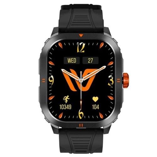 Smartwatch Weofly Pioneer czarny. Czarne smartbandy WEOFLY. Za 171.99 zł.
