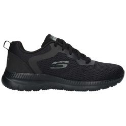 Buty sportowe Skechers Bountiful czarne do fitness. Czarne buty treningowe Skechers, bez wzorów, z syntetyku, bez zapięcia, na fitness i siłownię. Za 189.07 zł.