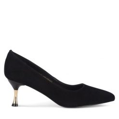 Czółenka Sergio Bardi. Czarne czółenka Sergio Bardi, bez wzorów, bez obcasa, bez zapięcia. Za 279.00 zł.