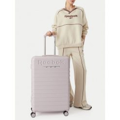Walizka duża Reebok. Fioletowe walizki Reebok, duże. Za 349.99 zł.