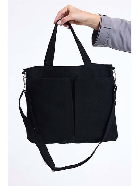 BAGmori Shopper bag w kolorze czarnym - 38 x 30 x 8 cm rozmiar: onesize. Czarne shopper bag BAGmori, bez wzorów, z materiału, przez ramię, bez dodatków. Za 56.99 zł.