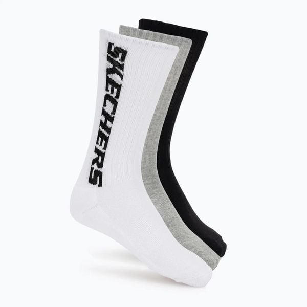 Skarpety SKECHERS Terry Crew 1/2 3. Czarne skarpetki Skechers, bez wzorów, z materiału. Za 77.99 zł.