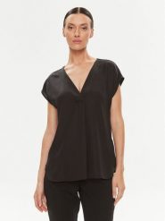 Marella Bluzka Brina 2331160333200 Czarny Regular Fit. Czarne bluzki Marella, bez wzorów, z syntetyku, bez kołnierzyka, bez ramiączek. Za 309.99 zł.