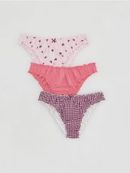 Majtki typu figi 3 pack - wielobarwny. Figi Reserved, bez wzorów. Za 59.99 zł.