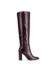 MEXX Kozaki MI001805743W Brązowy. Brązowe kozaki Mexx, bez wzorów, ze skóry, bez obcasa, na słupku, bez zapięcia. Za 359.99 zł.
